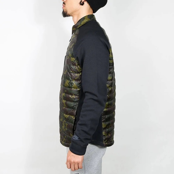 Nike Men’s Nike Tech Fleece Aeroloft Men's Camo Jacket | EUC!! PRELOVED!!🤎💚🖤 - Picture 4 of 13